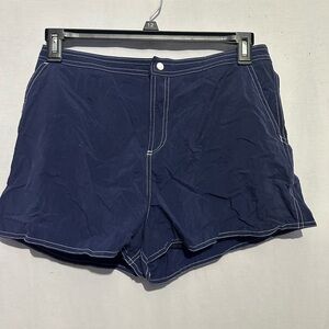 Beach House Blue and White Athletic Shorts Medium